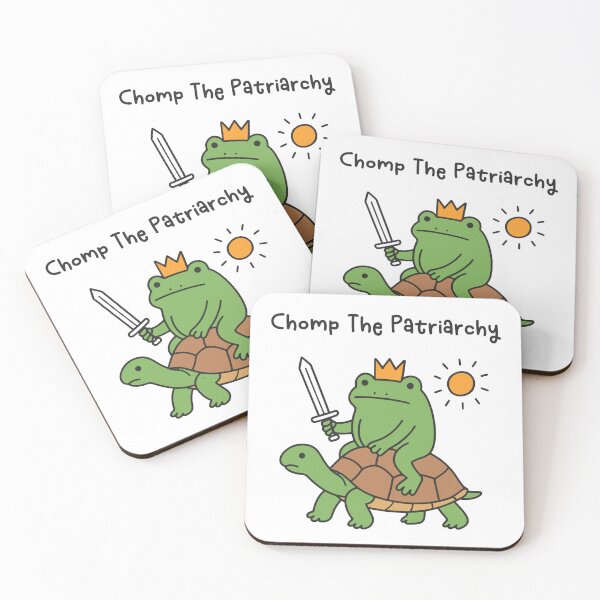 Item preview, Chomp The Patriarchy Funny Frog Feminist Anti-Trump Progressive designed and sold by gunaone-design.