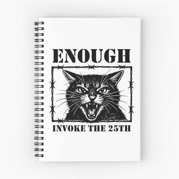 Item preview, Enough invoke 25th amendment Angry Cat Anti-Trump 2547 designed and sold by gunaone-design.