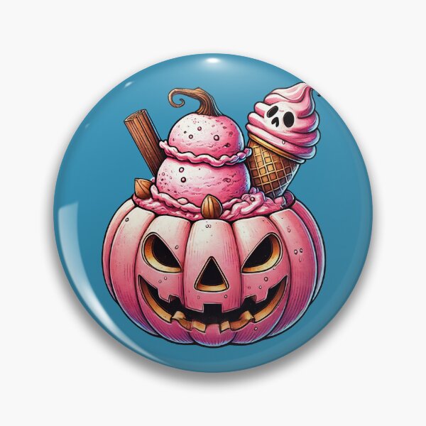 Artikelvorschau, Rosa Eiscreme-Jack-O-Lantern entworfen und verkauft von WigOutlet.