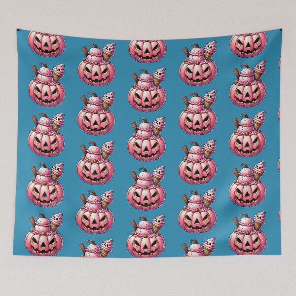 Item preview, Pink Ice Cream Jack O Lantern designed and sold by WigOutlet.