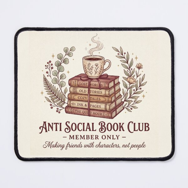 Item preview, Anti Social Book Club!! - Antisocial Book Club - Book Lovers Club - Antisocial Reading Member only designed and sold by SoffyLee586.