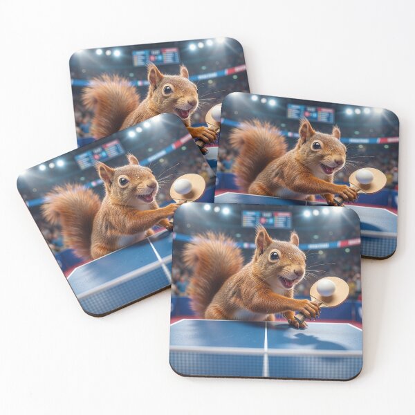 Item preview, Cheerful Red Squirrel Has Nifty Backhand designed and sold by Tridentulus.