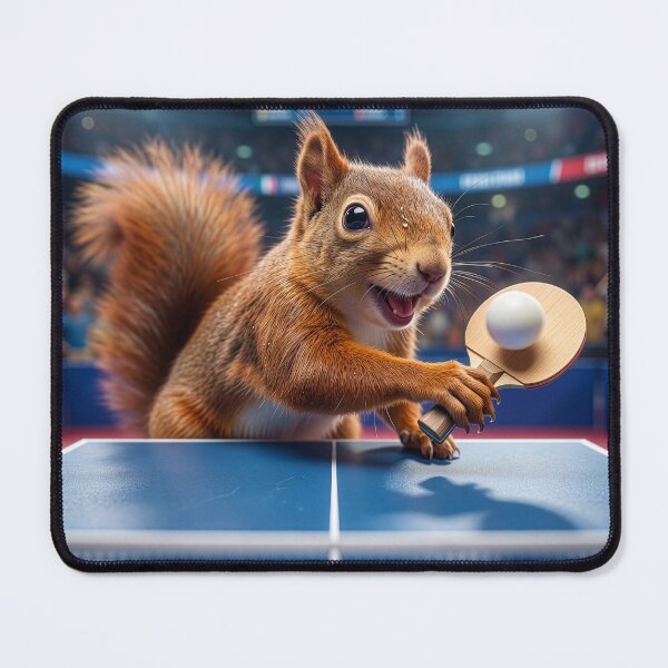 Item preview, Cheerful Red Squirrel Has Nifty Backhand designed and sold by Tridentulus.