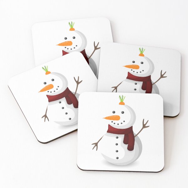 Item preview, Cute Winter Snowman with Red Scarf and Carrot Nose designed and sold by Jam Dream.