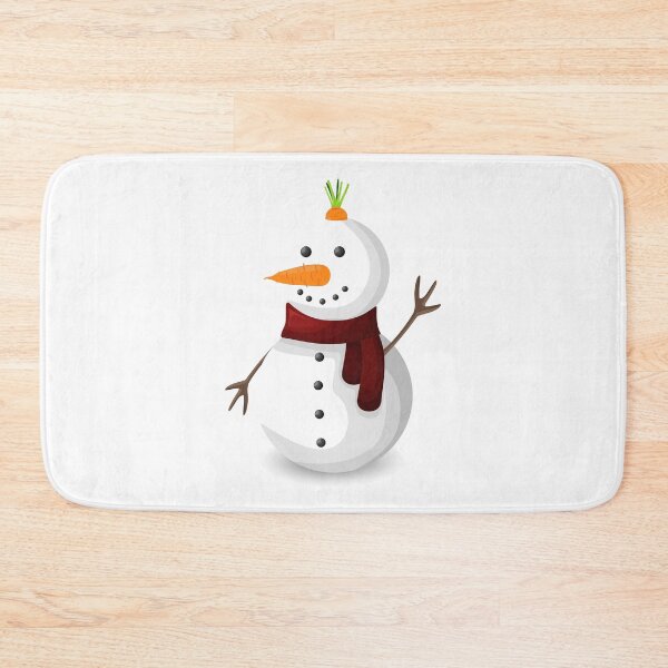 Item preview, Cute Winter Snowman with Red Scarf and Carrot Nose designed and sold by Jam Dream.