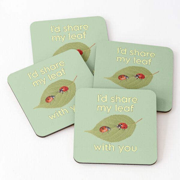 Item preview, I’d Share My Leaf With You designed and sold by PopBubbleShop.