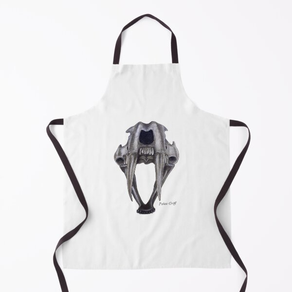 Item preview, S. populator skull - Sabre-tooth cat scientific illustration  designed and sold by Paleo Griff.