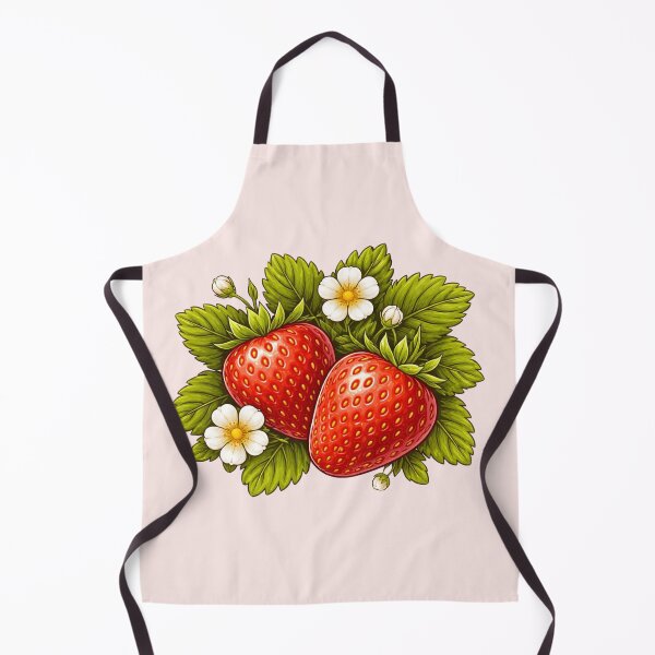 Artikelvorschau, Erdbeeren, Blätter & Blüten entworfen und verkauft von Myra365Art.