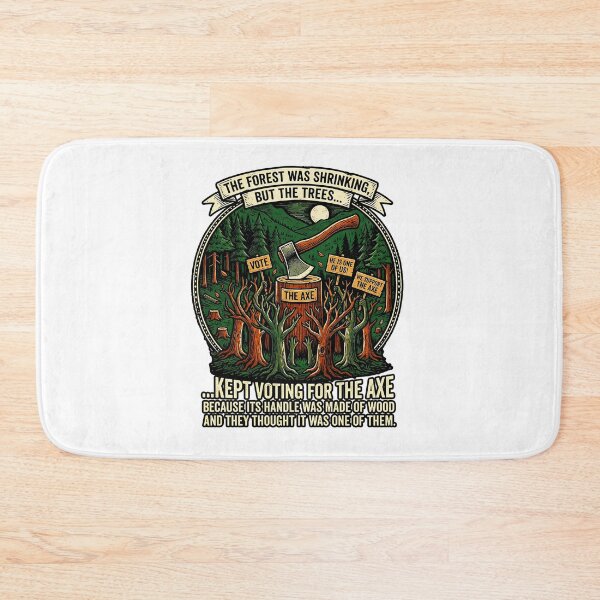 Item preview, Forest Shrinking Voting for the Axe Political Allegory Turkish proverb designed and sold by TeeARTHY.