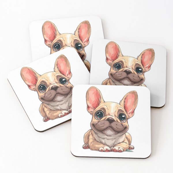 Item preview, Cute French Bulldog Big Ears Kawaii Dog Sticker designed and sold by Dreampalette1.