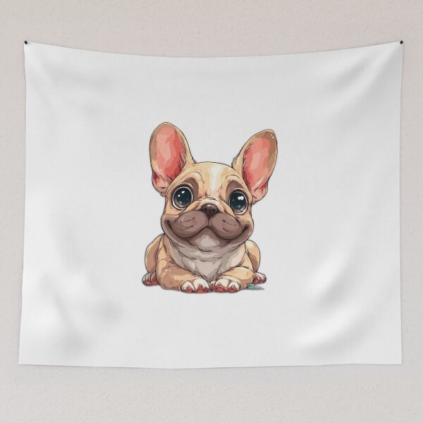 Item preview, Cute French Bulldog Big Ears Kawaii Dog Sticker designed and sold by Dreampalette1.
