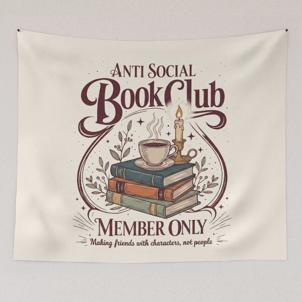 Item preview, Anti Social Book Club!! - Antisocial Book Club - Book Lovers Club - Antisocial Reading Member only designed and sold by SoffyLee586.