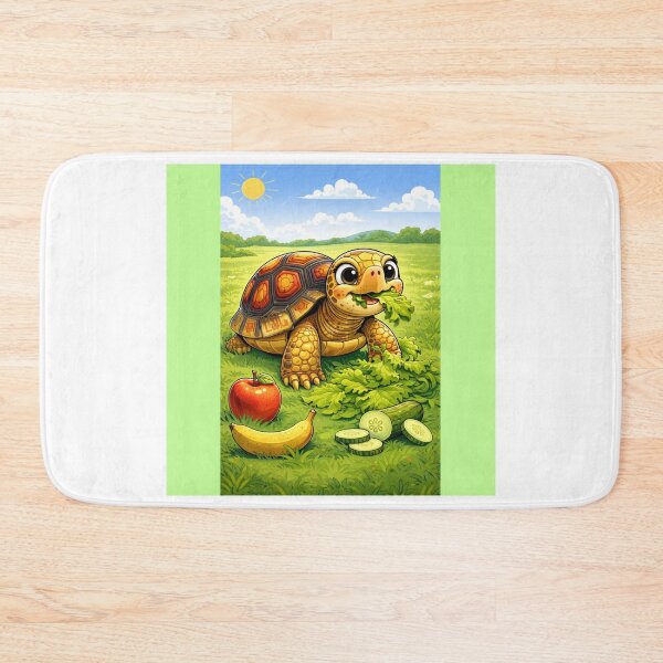 Item preview, Turtle eating vegetables and fruits designed and sold by BaZaar from TakE a LooK.