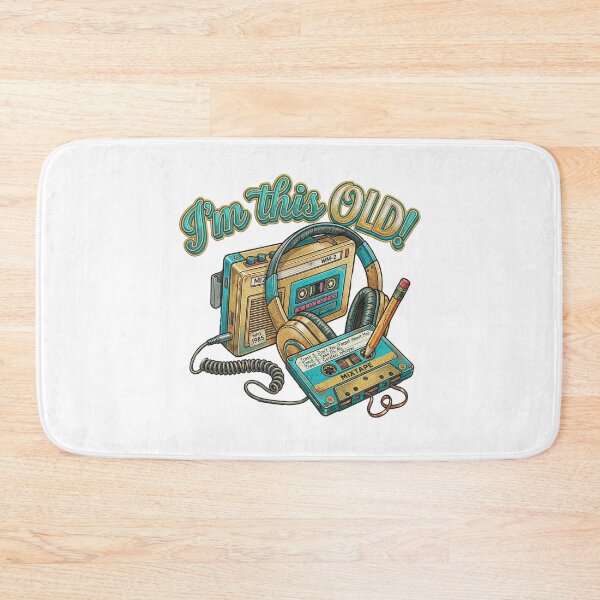 Item preview, I'm This Old Retro Cassette Tape   designed and sold by TeeARTHY.