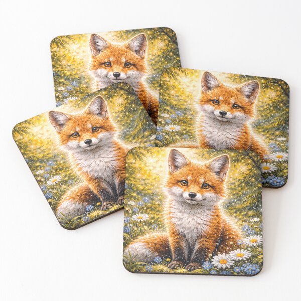 Item preview, Fox in a Sunlit Meadow designed and sold by Pixel Junkies Studio.