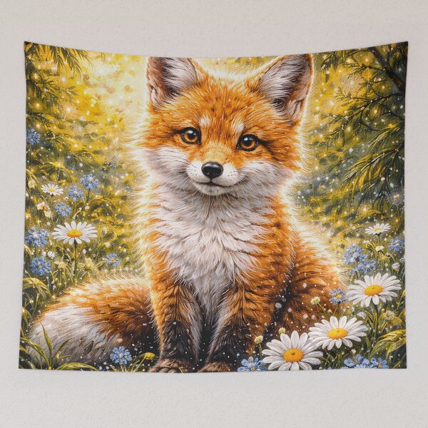 Item preview, Fox in a Sunlit Meadow designed and sold by Pixel Junkies Studio.