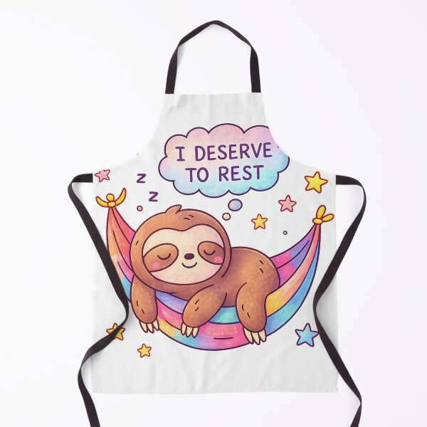 Item preview, I Deserve to Rest Sleeping Sloth Cute Design designed and sold by SoftSproutstu.