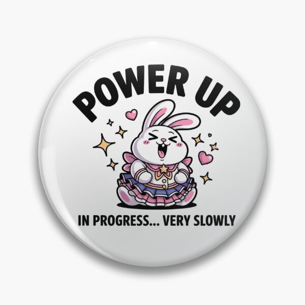 Item preview, Funny Anime Power Up In Progress Very Slowly Bunny Sticker designed and sold by Mr-wow.