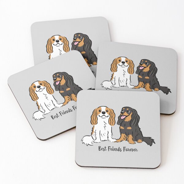 Item preview, Cavalier King Charles Spaniel Dog Friends Blenheim, Black & Tan designed and sold by Jenn Inashvili.