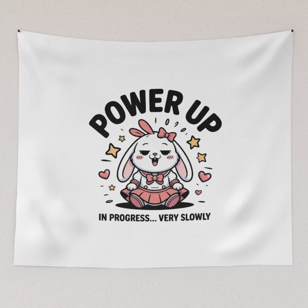 Item preview, Cute Kawaii Magical Girl Bunny Exhausted Burnout Art designed and sold by Mr-wow.