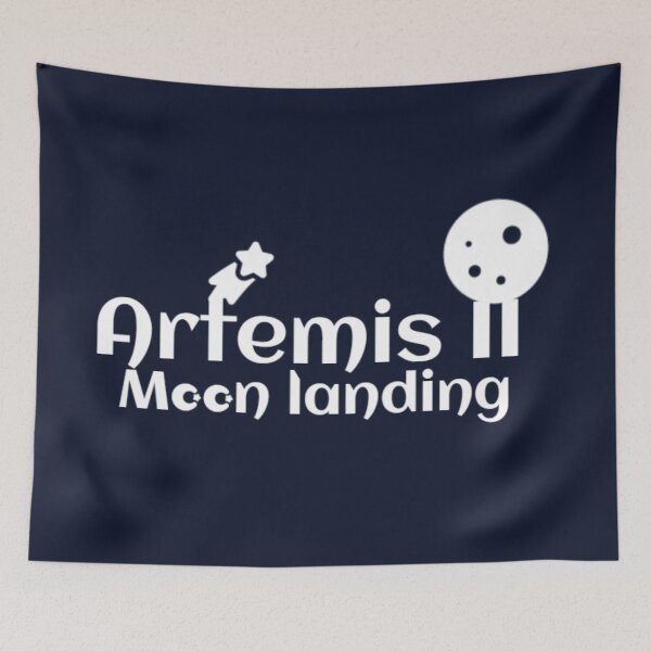 Item preview, Artemis II Lunar Mission - Arabic & English Space Emblem - Moon designed and sold by Yasmine Mohammed.