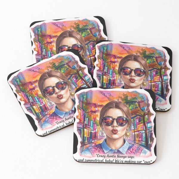 Item preview, Crazy Auntie Ñanga: Sassy and Symmetrical Watercolor Art designed and sold by KabronX.