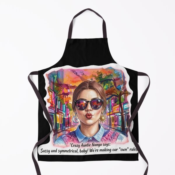 Item preview, Crazy Auntie Ñanga: Sassy and Symmetrical Watercolor Art designed and sold by KabronX.