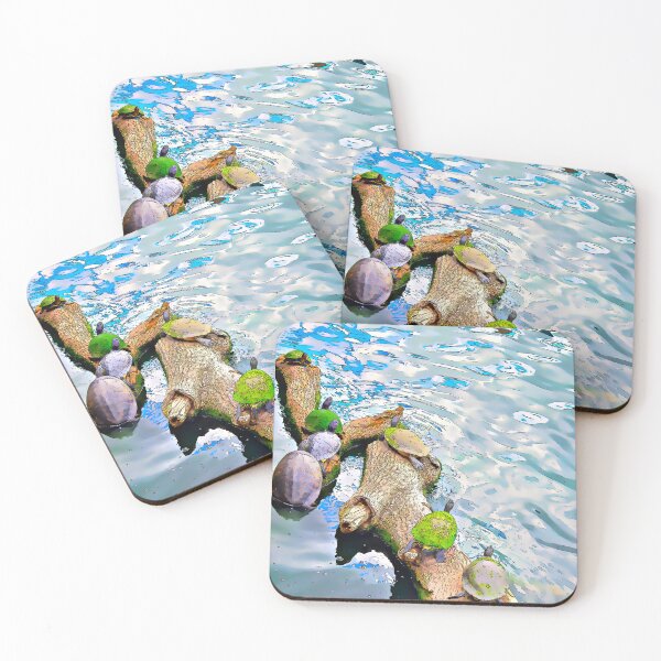 Item preview, Turtles on a Floating Log designed and sold by LeonidasBratini.
