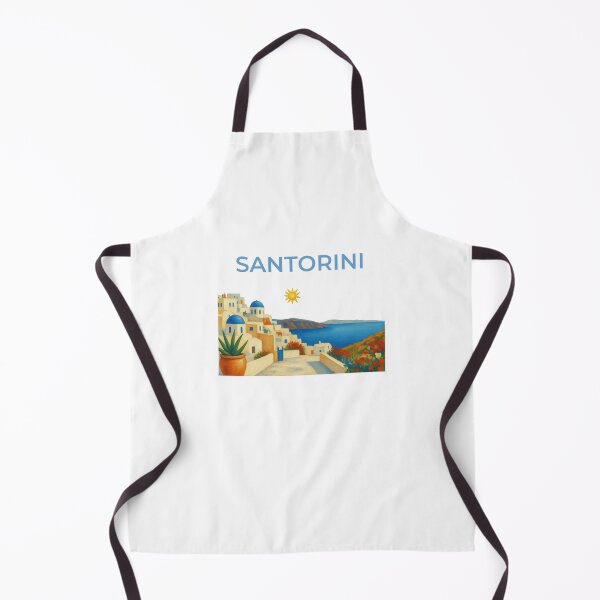 Item preview, Santorini Village Sea View Greek Island Souvenir designed and sold by Inkworksbyshery.