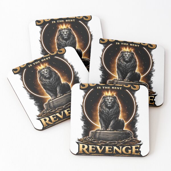 Item preview, Success is the Best Revenge T-Shirt - Lion Crown Motivation Art designed and sold by ascendzero.