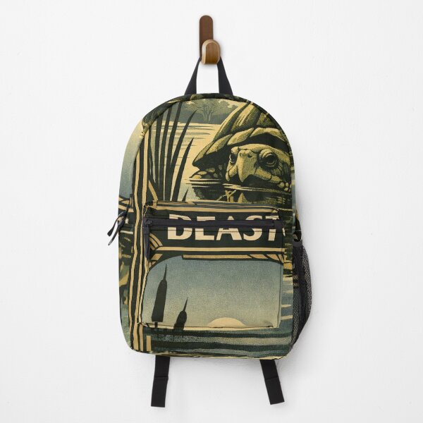 Item preview, Beast of Busco Indiana Art Deco Giant Turtle Poster designed and sold by Folk Bestiary.