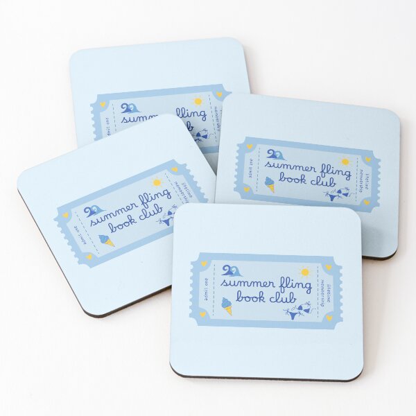 Item preview, summer fling book club ticket designed and sold by MoTaraDesigns.