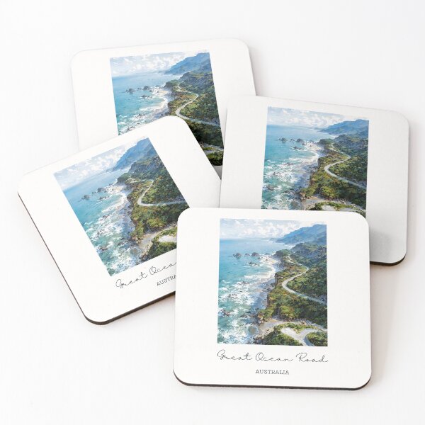 Item preview, Great Ocean Road Coastal Highway - Vintage Souvenir designed and sold by twentytwo ART souvenir designs.
