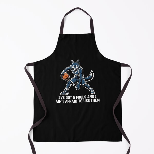 Item preview, Wolf Basketball Player 5 Fouls Ain't Afraid designed and sold by snowry.