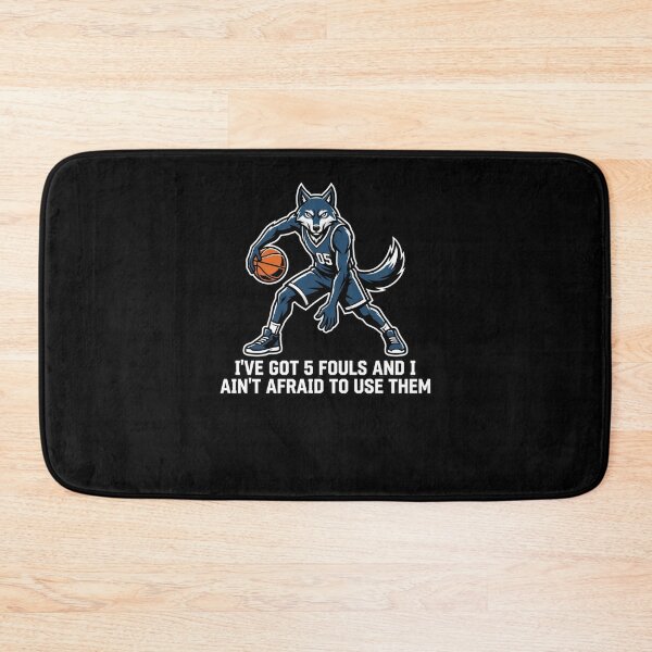 Item preview, Wolf Basketball Player 5 Fouls Ain't Afraid designed and sold by snowry.