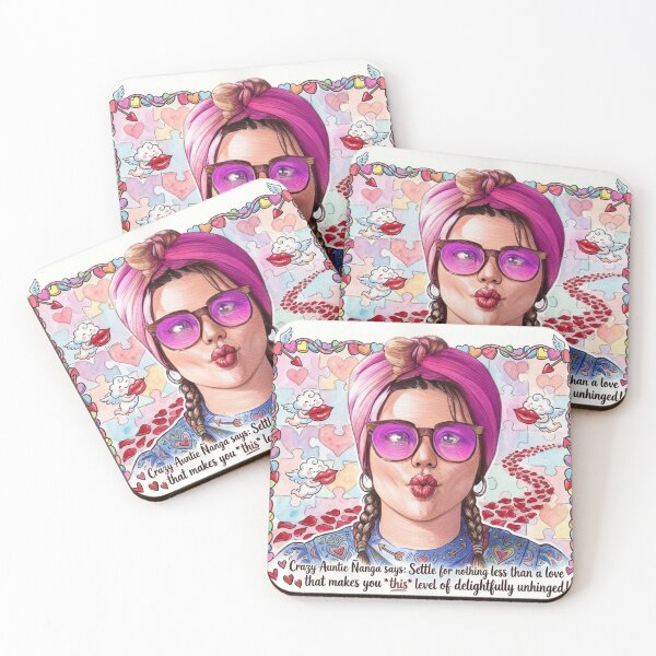 Item preview, Auntie Ñanga Delightfully Unhinged Love: Funny Romantic Art designed and sold by KabronX.