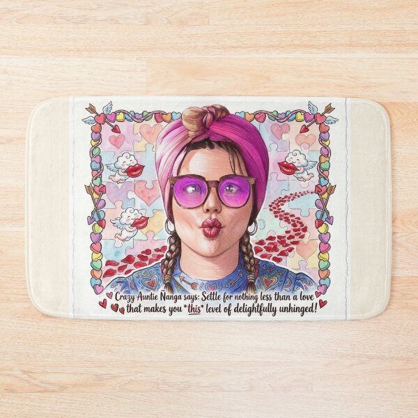 Item preview, Auntie Ñanga Delightfully Unhinged Love: Funny Romantic Art designed and sold by KabronX.