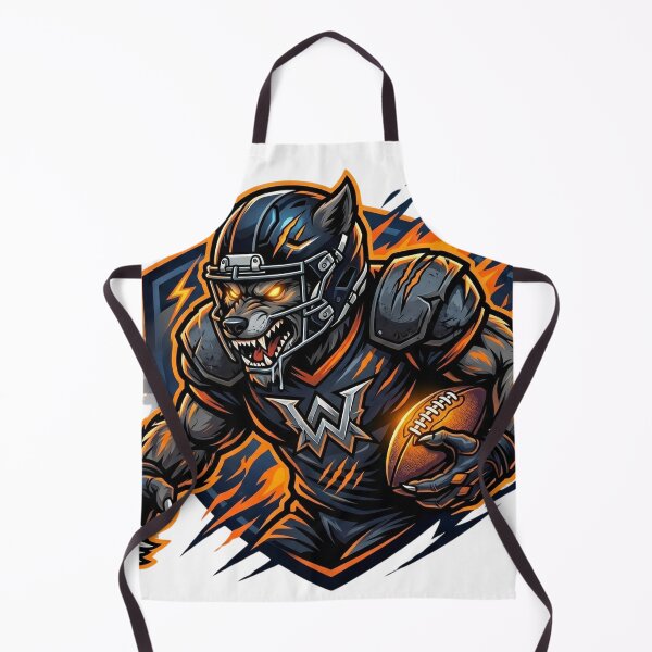 Item preview, Savage Wolf Football Mascot – Fierce American Football Beast Mode Design designed and sold by Pandora´s Box.