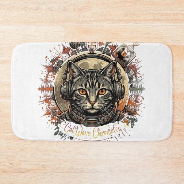 Item preview, The Cosmic DJ: Cat Wave Chronicles Space Art designed and sold by Lantern Light Apparel .