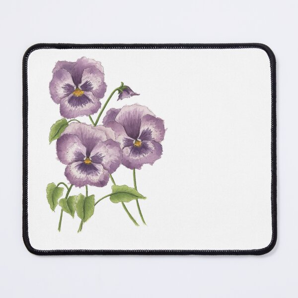 Item preview, Purple Pansy Watercolor Flowers designed and sold by NaughtyFlorals.