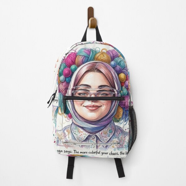 Item preview, Auntie Ñanga Colorful Chaos: Funny Knitting and Crochet Art designed and sold by KabronX.