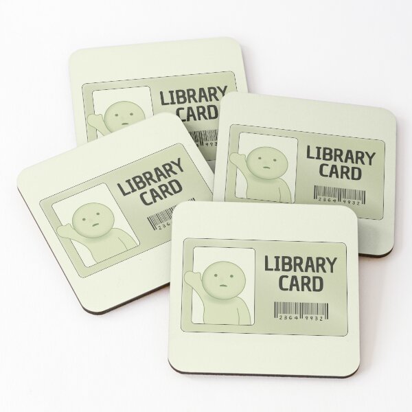 Item preview, smiski library card designed and sold by MoTaraDesigns.