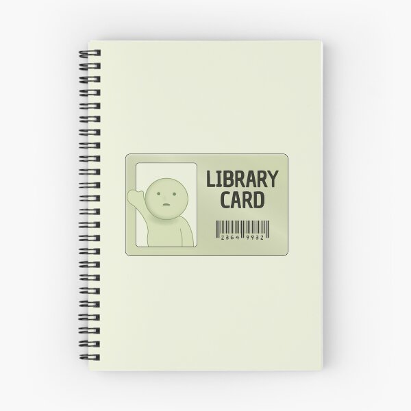 Item preview, smiski library card designed and sold by MoTaraDesigns.