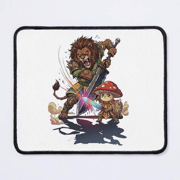 Item preview, Mushroom Warriors vs. Lion Demons designed and sold by PP&RAINBOW SHOP.