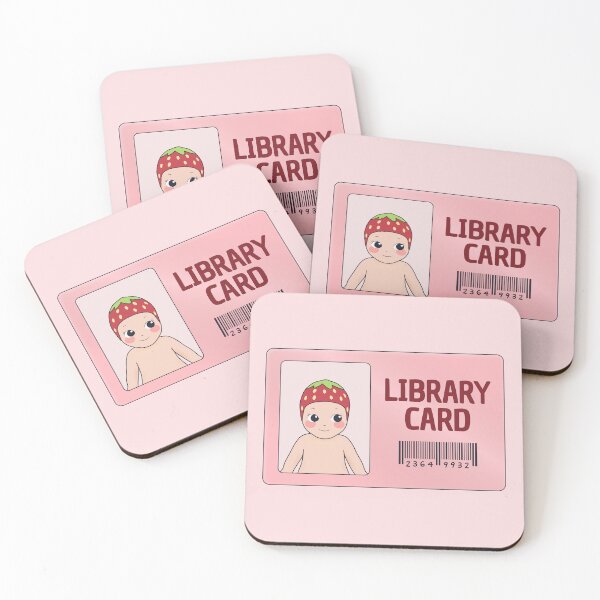 Item preview, strawberry sonny angel library card designed and sold by MoTaraDesigns.