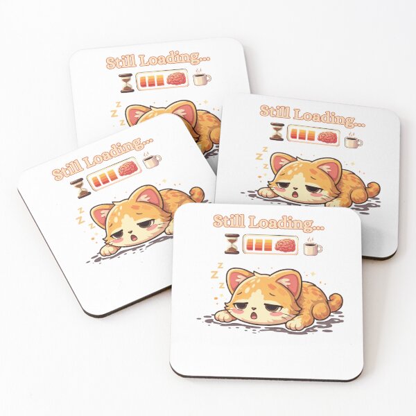 Item preview, Still Loading… Need Coffee ☕⏳? designed and sold by Kawaii Cosmos Cats.