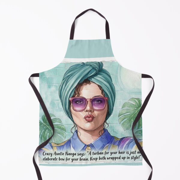 Item preview, Auntie Ñanga Elaborate Bow: Funny Turban Fashion Art designed and sold by KabronX.