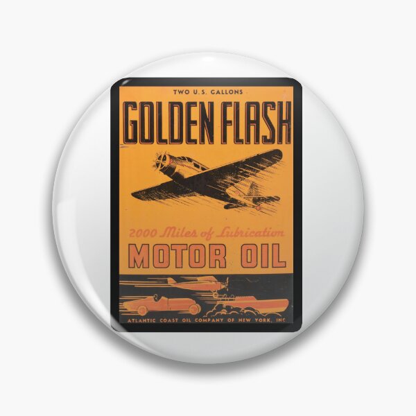 Item preview, Vintage Golden Flash Motor Oil designed and sold by QuayTradingCo.