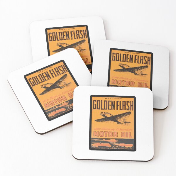 Item preview, Vintage Golden Flash Motor Oil designed and sold by QuayTradingCo.