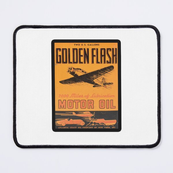Item preview, Vintage Golden Flash Motor Oil designed and sold by QuayTradingCo.